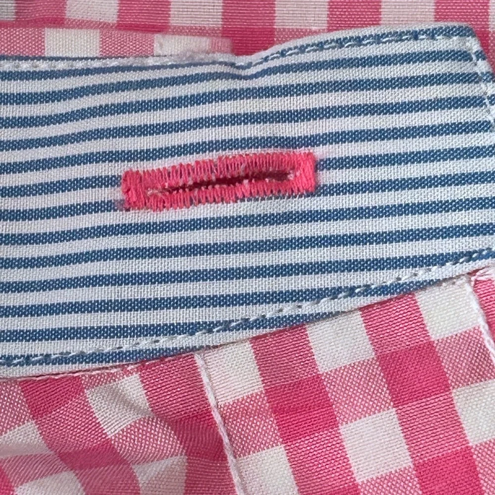 Vineyard Vines Classic Fit Tucker Shirt 100% Cotton Pink Gingham Check NWOT - Picture 9 of 13